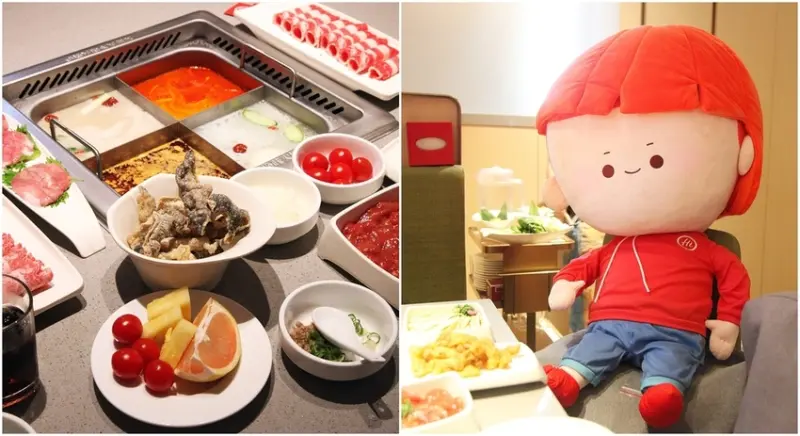 台南美食【海底撈火鍋-台南FOCUS店】肉麻式服務麻辣火鍋|川劇變臉|桌邊甩麵|免費美甲|兒童遊戲室