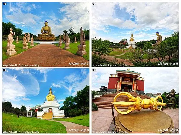 【台南。左鎮】噶瑪噶居寺。16公尺高的釋迦牟尼佛神像。純白舍利塔。西藏風格建築