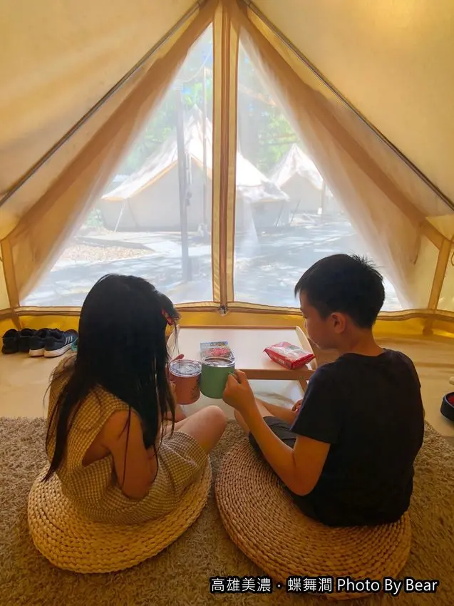 【高雄美濃】「蝶舞澗｜蟬說-瀰蝶源記（免裝備/豪華露營clamping/一泊三食/下午茶點心盒/在地風味料理/在地體驗DIY/文末附住宿優惠碼）」