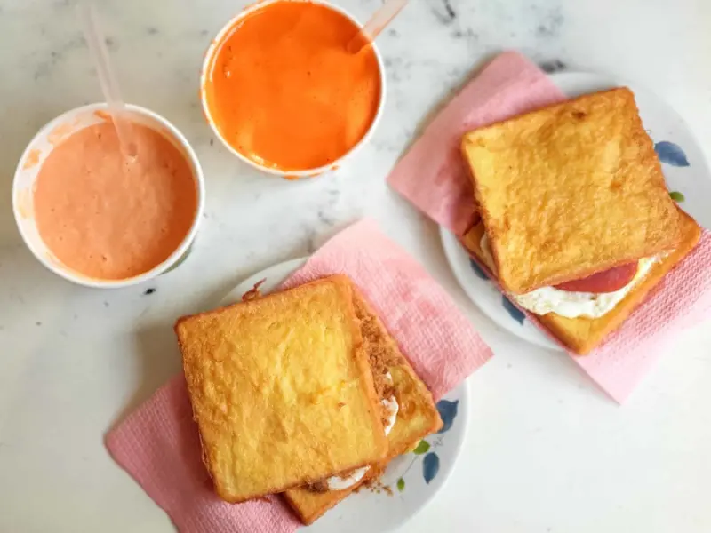 左營老牌500cc木瓜牛奶﻿-餓了嗎？餓了就來一份蛋炸吐司配木瓜牛奶過過癮