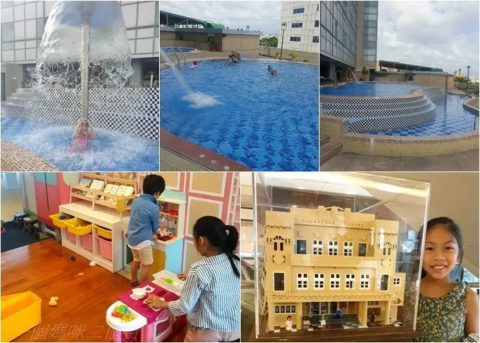 【台南住宿｜台糖長榮酒店(台南)】夏天必備泳池設施，適合小寶寶的親子遊戲間，飯店周邊好吃好逛，早餐還有道地的台南米糕及牛肉湯！ - 1個媽咪2個寶