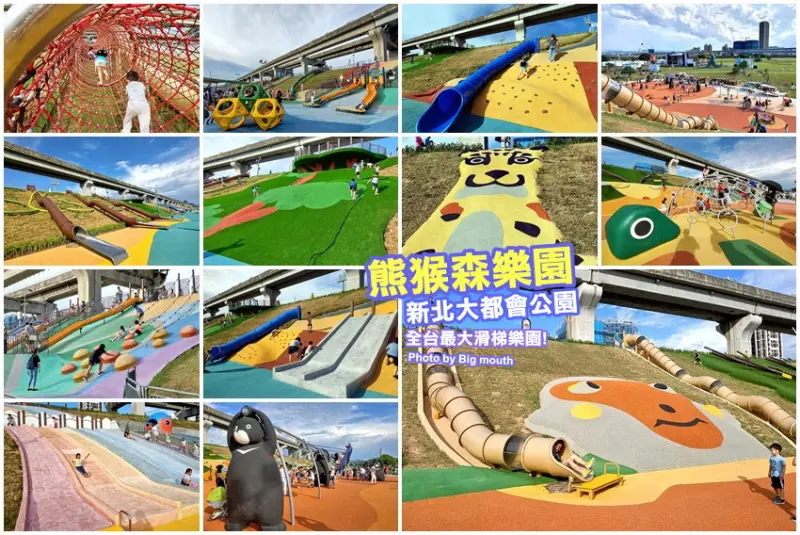 【新北大都會公園】熊猴森樂園．交通、停車資訊、設施攻略!