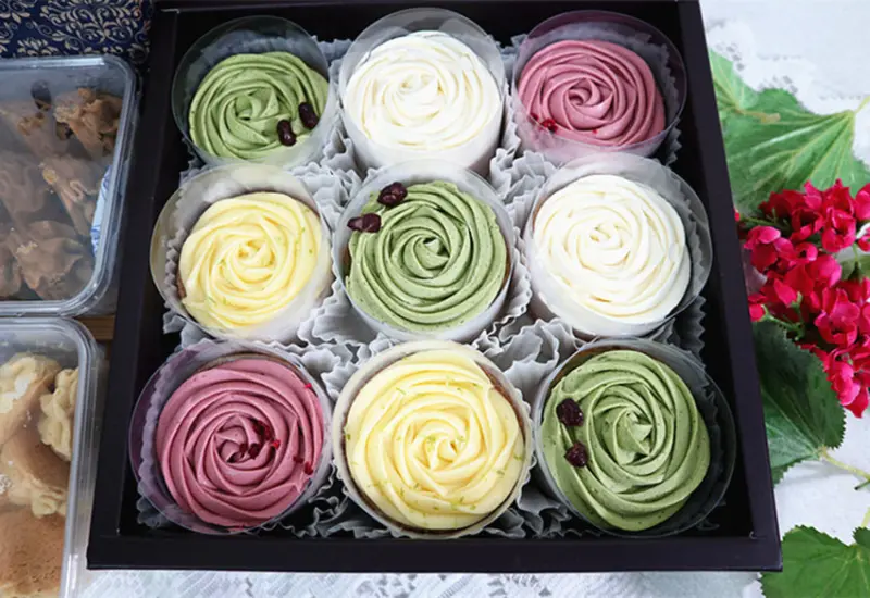 2020中秋禮盒推薦｜第九號乳酪蛋糕｜玫瑰塔｜4色玫瑰塔限量推出｜每天都是情人節｜中秋禮盒｜香港曲奇花餅乾奶油原味&咖啡｜高雄甜點｜高雄伴手禮