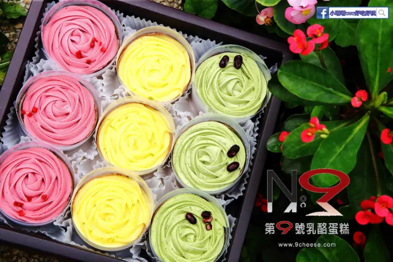 【宅配手工甜點】第九號乳酪蛋糕&奧雷巧克力蛋糕〜高雄人氣伴手禮，手工當日現作，浪漫玫瑰花塔，美到捨不得吃！