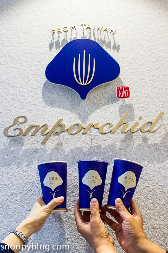 【台中南屯手搖飲】王者香蘭花茶Emporchid～首創蘭花入茶新茶飲品牌，融入中國刺繡元素獨樹一格蘭花繡茶