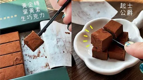 獨創！起士公爵 黃金磚葉黃素生巧克力｜比利時頂巧克力Ｘ法國可可粉Ｘ德國技術研發MaQxan葉黃素｜未來甜點研究所