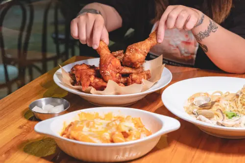 半半炸雞吃得好過癮，再配一份義大利麵也可以-Bibiba 嗶嗶爸餐廳﻿﻿﻿﻿