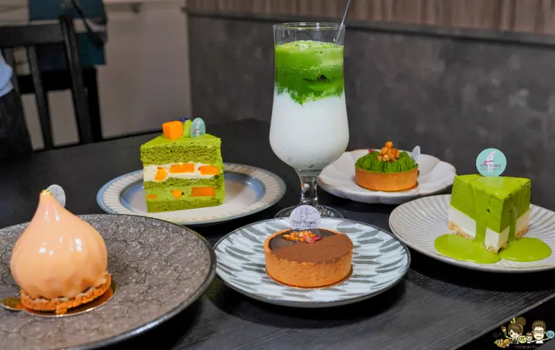 抹茶甜點控天堂必朝聖高雄 兔思糖法式甜點 Tus Town Pâtisserie｜超濃厚本用料、龜毛控主廚團隊 - 跟著尼力吃喝玩樂＆親子生活