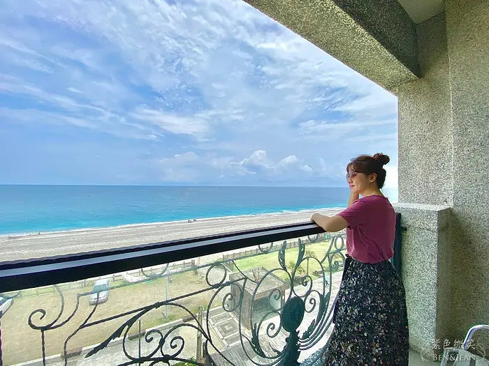 【迎星會館】經濟實惠的房價，無敵的七星潭海景就在眼前，含美味早餐，可刷國旅卡｜花蓮民宿飯店推薦