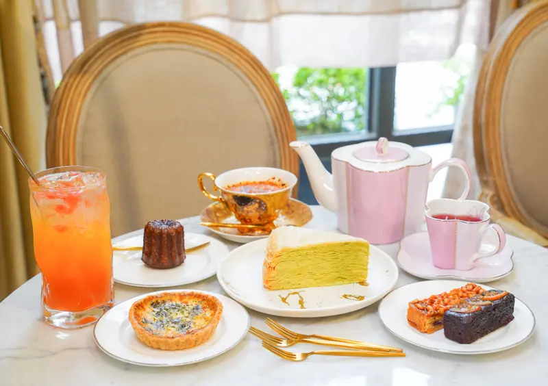 [台南下午茶推薦]名坂奇洋菓子-總是爆滿的台南夢幻城堡甜點店~必吃人氣千層蛋糕 @美食好芃友