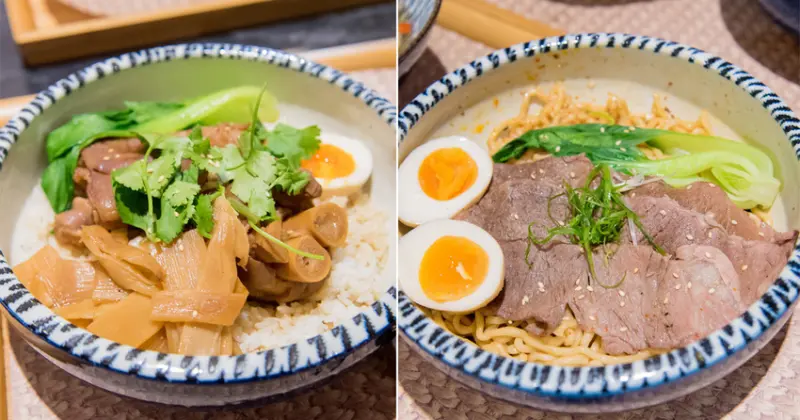 【台南美食】精隨集結在一碗麵中｜碳佐麻里隔壁麵食館｜乾拌麵食套餐｜招牌老薑軍牛肉麵~~麵聚場-府前店 - 南人幫