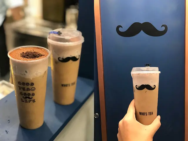 （台北101）台中北上的手搖茶飲　黑鬍子奶茶撲滿巧克力粉跟ＯＲＥＯ的好味道 +銅板多一杯－鬍子茶ATT