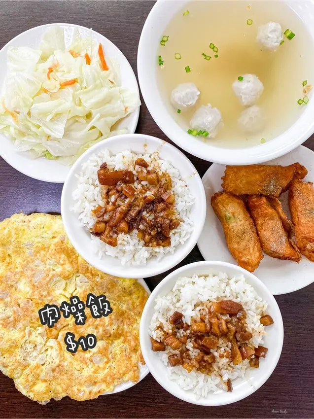 | 高雄美食 |超佛心肉燥飯內用只要$10/炸蝦捲菜脯蛋都好好吃/許家無刺虱目魚專賣店