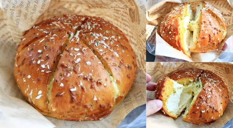 【高雄】六角爆漿乳酪攤車‧自由市場最夯的排隊店 手掌大的爆漿乳酪大蒜麵包 食尚玩家也瘋狂