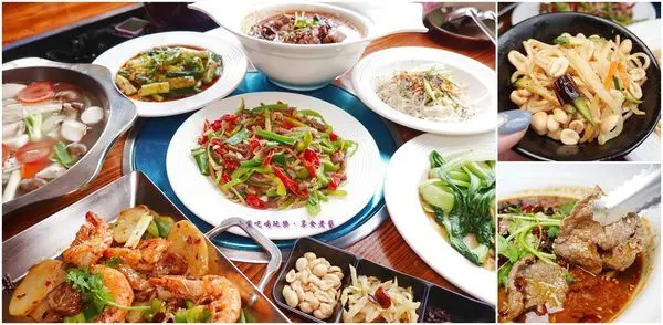 豐原川菜熱炒/重慶麻辣火鍋【十三涮四川料理】夏天必點#麻辣鐵鍬海鮮/水煮牛肉/乾鍋肥腸香辣蝦/泡椒牛肉絲/四川涼麵/川味涼拌菜；下飯開胃川菜熱炒~香辣夠味。自助吧只要加價10元；好停車、不收服務費(食