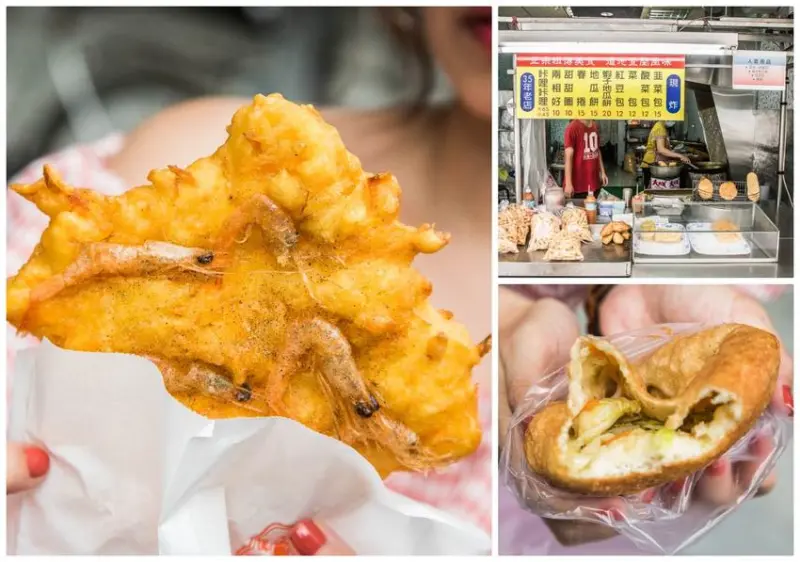 [宜蘭市]宜蘭35年老店，現炸爽脆堪稱神級高麗菜包！高麗菜包 兩相好 - 大手牽小手。玩樂趣