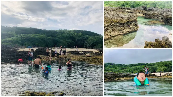 屏東.恆春-小巴里島秘境礁岩，世界級的礁岩地形，浮淺戲水生態觀察都超讚!跟小魚一起悠游大海囉