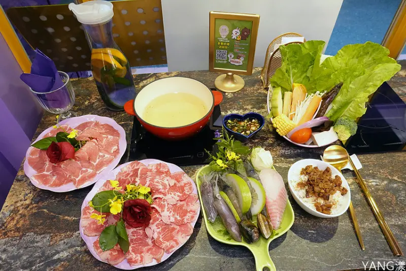 【台北民生】喜園涮涮鍋民生浪漫店，在紫色夢幻國度品嚐美味鍋物，有機安全認證食材吃得健康又安心