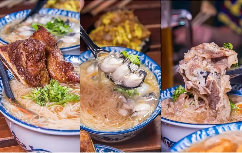 【新竹-東門市場美食系列之三】享初食堂.浮誇系麵線.豬肋排麵線.牛五花燒肉麵線.超大蚵仔麵線