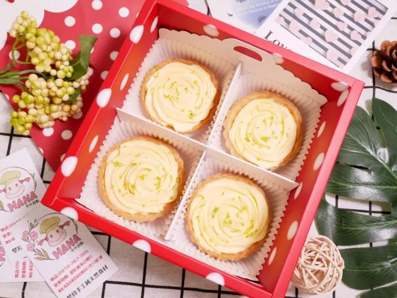 新莊Hana手作甜點～隱身在巷弄民宅區的美味甜點店，玫瑰檸檬塔香氣逼人，酸甜適中、一吃會愛上!!