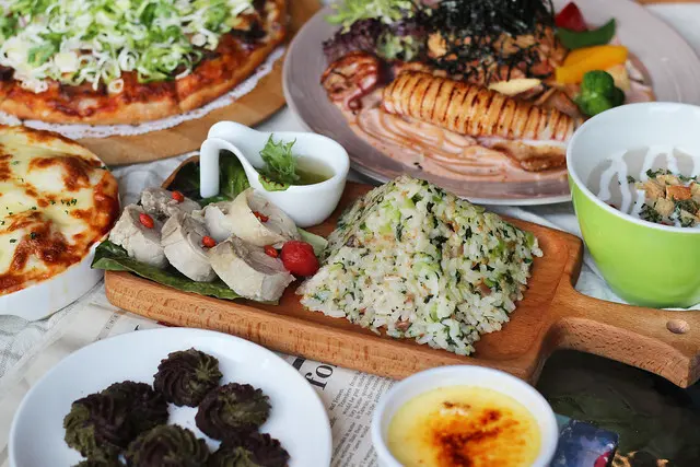 台中美食｜花雨森林-主打創意餐點義式餐廳，蒜苗鹹豬肉披薩超吸睛