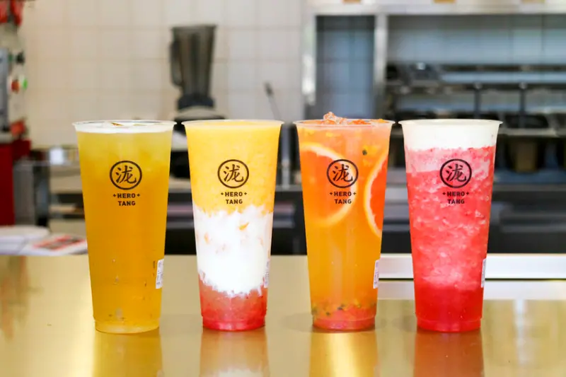 【高雄飲料推薦】黑瀧堂巨蛋店 芝芝奶蓋X集莓來了優 黃金比例鮮果茶飲