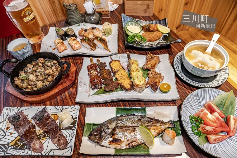 阿新筆記|三川町|台中日式料理推薦這間，炙燒火烤功夫超厲害，平價消費超高評價～