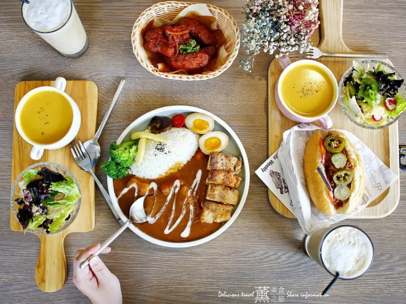 台中北屯咖啡/不只是咖啡-創意美味料理、空間溫馨食物美味│價格樸實CP值高，食物親切有溫度，值得一吃。