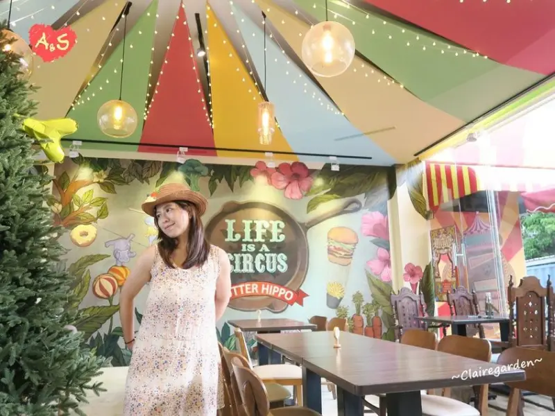 台中 北屯區 奶油河馬家庭餐廳~童心啟動，來到馬戲團樂園用餐