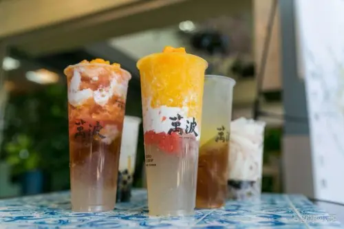 中壢平鎮美食-萬波島嶼紅茶Wanpo Tea Shop中壢中央店熱賣中!人氣飲品楊枝甘露強勢回歸!