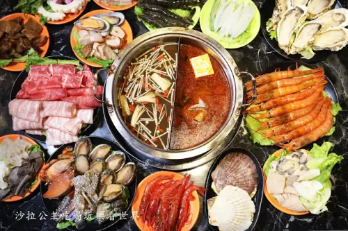 台北火鍋吃到飽『嗨蝦蝦百匯鍋物吃到飽』生魚片.鮑魚.生蠔.燒烤.啤酒.獨門XO辣蝦湯