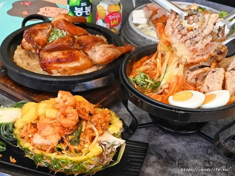 O八韓食新潮流台中中科店│台中必吃韓式料理，餐點創意又浮誇，無低消，免服務費，假日爆滿，沒訂位吃不到！