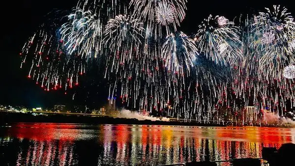 大稻埕煙火│2020大稻埕情人節愛你愛你煙火秀璀璨登場│超美的星空夜晚│加碼大稻埕夕陽夜景│今夏最精彩浪漫煙火秀