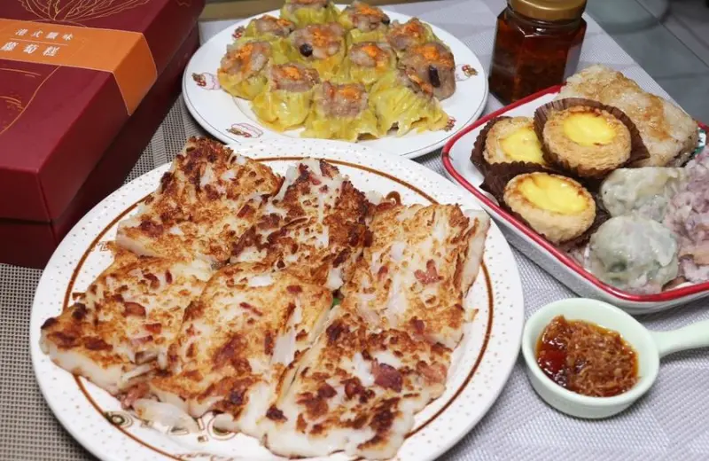 【宅配港點】豪鼎私廚臘味蘿蔔糕/港式燒賣/葡式蛋塔  半夜追劇的宵夜點心新選擇