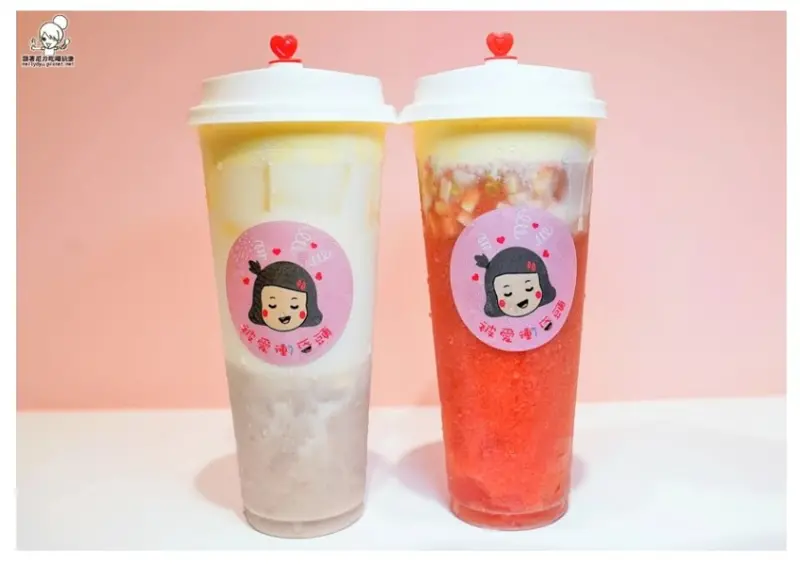 萌萌Q版可愛粉嫩網美 被愛衝昏頭，招牌香甜濃厚焦糖布蕾、酸甜紅心芭樂|瑞豐夜市飲品 - 跟著尼力吃喝玩樂＆親子生活
