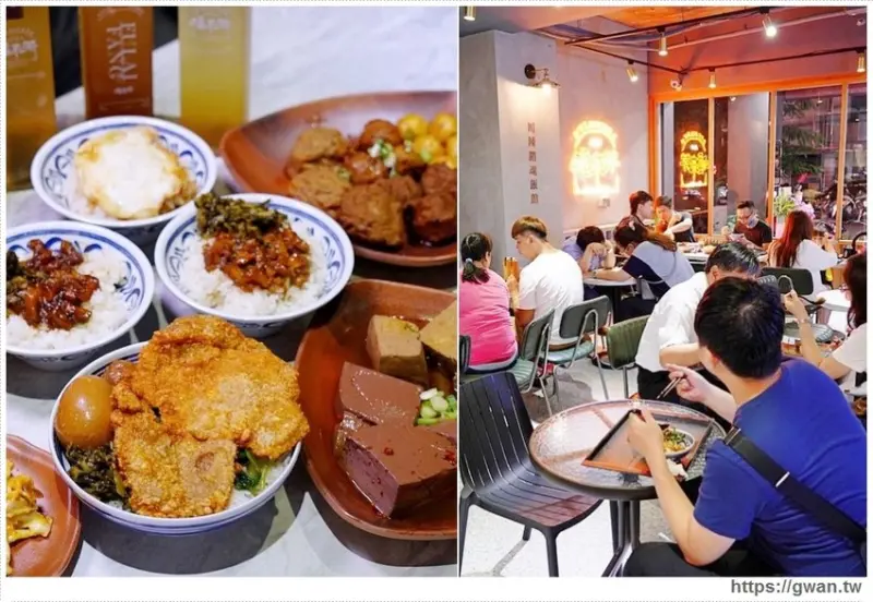 台中少見的川辣滷肉飯，還有比臉大排骨，宵夜時段人潮滿滿！ 