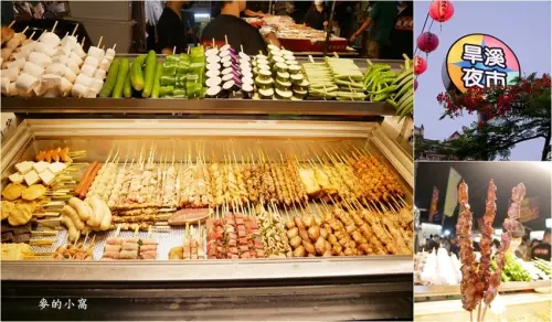 尚好烤肉～巨無霸烤肉串​​​​​​​​​​​​​​!!台中旱溪夜市排隊美食，食材經過精心挑選、價格平價又美味