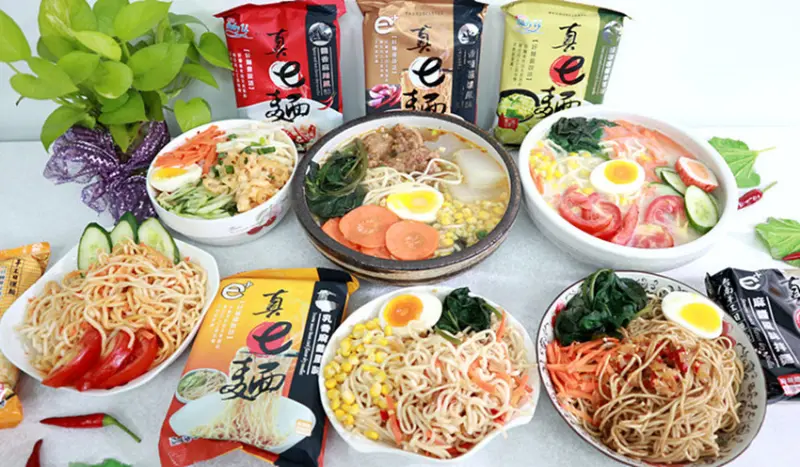 手工乾拌麵推薦｜真e麵｜台南關廟麵｜日曬手工麵｜久煮不爛｜好麵會說話｜麻醬風味拌麵｜乳香麻醬風味｜濃濃起司風味面｜醬香麻辣風味｜香辣蔥燒風味｜綠咖哩椰奶風味