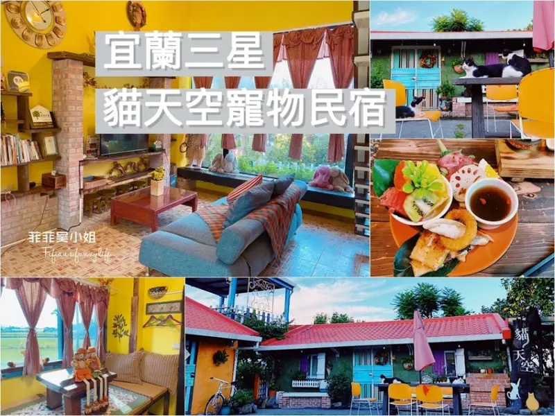 | 宜蘭民宿推薦 | 鄉村風超有愛 宜蘭三星包棟民宿 貓天空寵物民宿 額外推薦三家優質民宿 上趣比比tripbnb.com搜尋去!