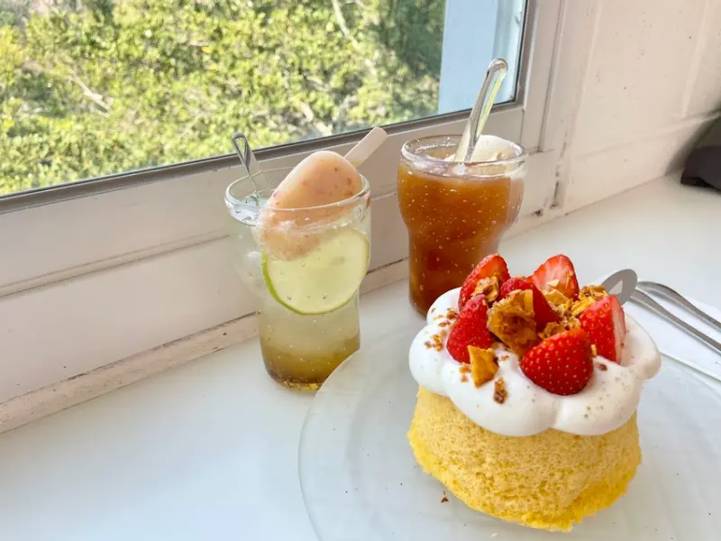 新竹下午茶 // 超美全白透明系咖啡廳．春室Ｇlass Studio+The POOL 