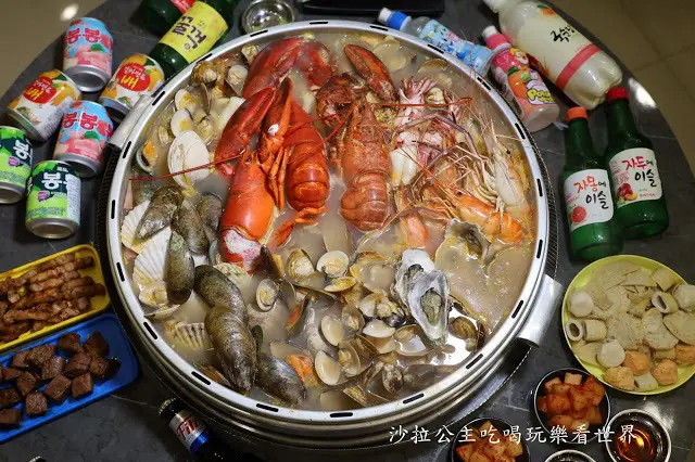 韓國首爾龍山必吃排隊人氣美食插旗新竹『韓蚌蚌海鮮研究院2.0 新竹二號店』網美最愛場景.菜單