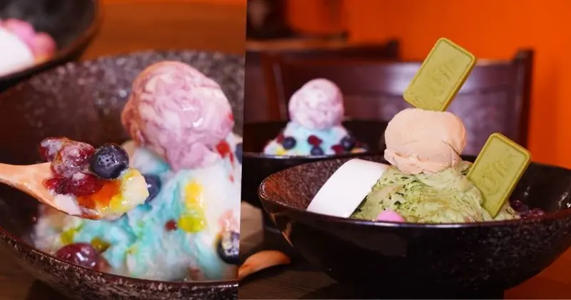 台中南區創意冰店，15種口味任君挑選，必吃超多料的抹茶雪花冰！