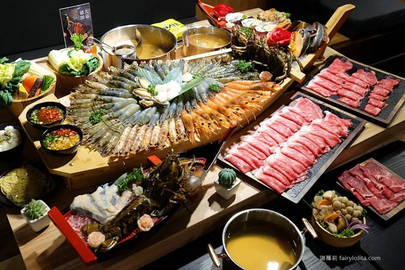 「全台最強和牛海鮮鍋物」新開幕，超狂浮誇海老鍋，近100隻鮮蝦讓你吃到爽！