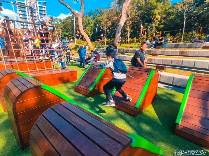 大有梯田生態公園-桃園/玩到不想回家!兒童版極限體能王讓孩子大放電 - 潔絲蜜愛生活