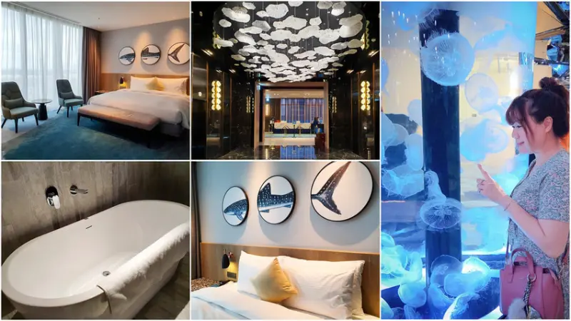 【桃園住宿推薦】COZZI Blu 和逸飯店桃園館｜XPARK 最夯水族館｜華泰名品城 OUTLET買不停｜高鐵青埔站旁