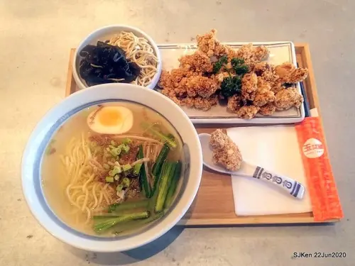 (大直美食)「玉女號魯肉飯ATT大直店」--- 鹹香爽脆風味獨特的「無骨鹽酥雞切仔麵佐黑木耳乾絲雙拼」