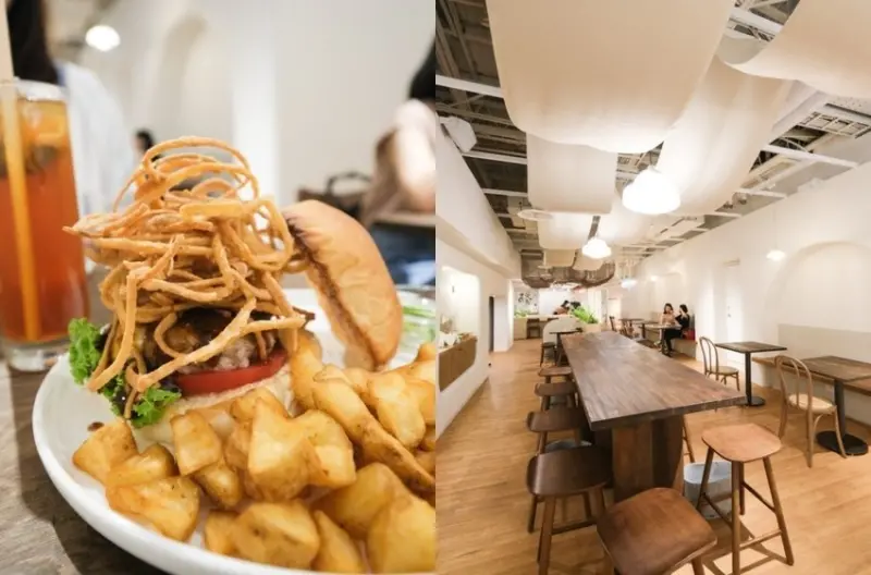 Waku Waku Burger 超強視覺效果『炸洋蔥富士山漢堡』，誠品生活南西店