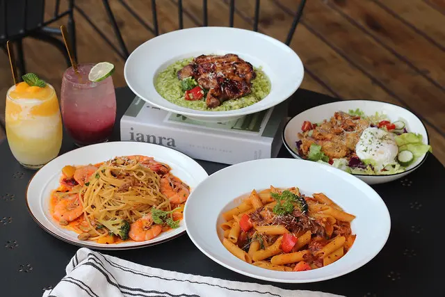 台中美食｜嚼食noms學士店-主打多種特色醬汁義大利麵，團體聚會最佳首選