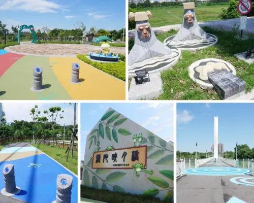 渡嘉人魅力河段健行，讓你變美又變俏/綠映水漾公園+彌陀映月橋+八掌溪親水公園+堤防步道+自行車道