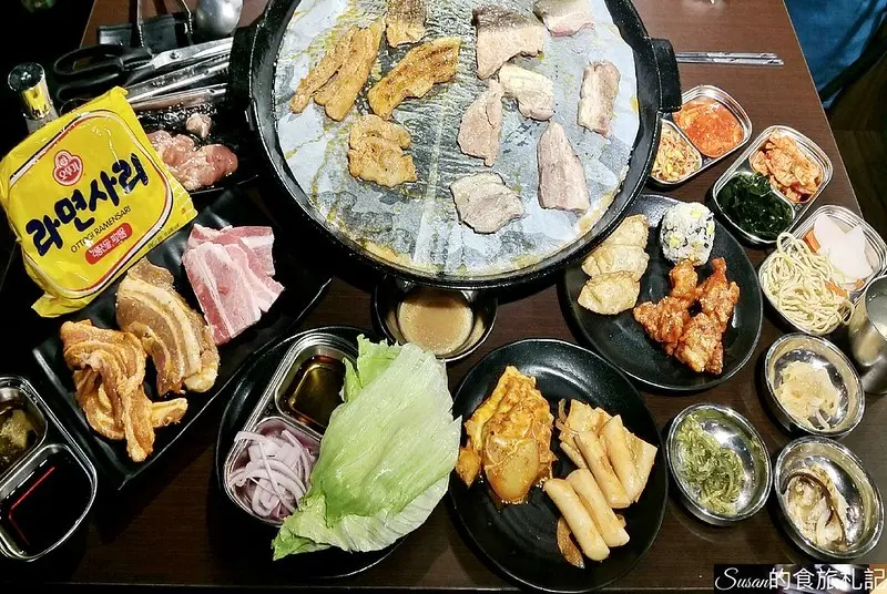 員林韓式料理|豬對有韓式烤肉吃到飽솥뚜껑구이火烤兩吃平日中午只要299元，烤肉、火鍋、韓式料理開心滿足大口享用 壽星優惠  맛있어요